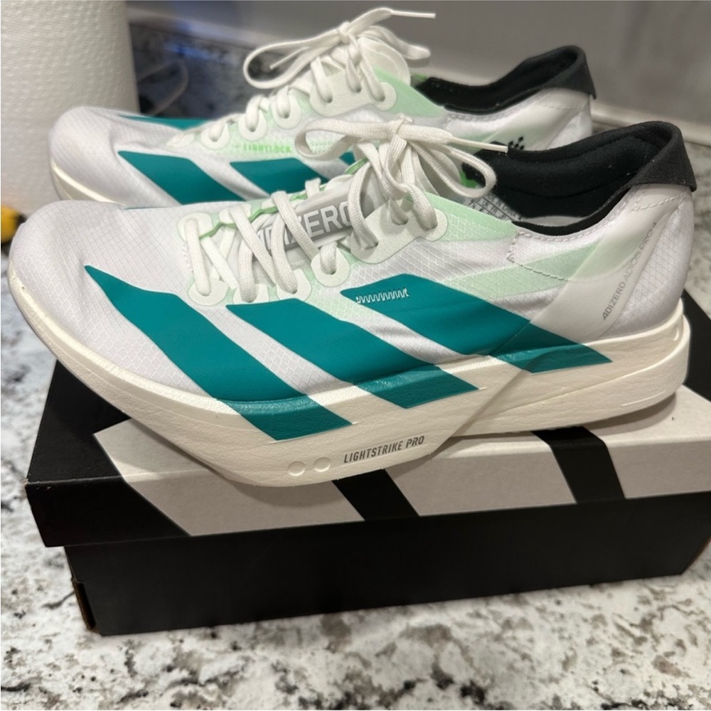 Adidas Lightstrike Pro Athletic Shoes White Green